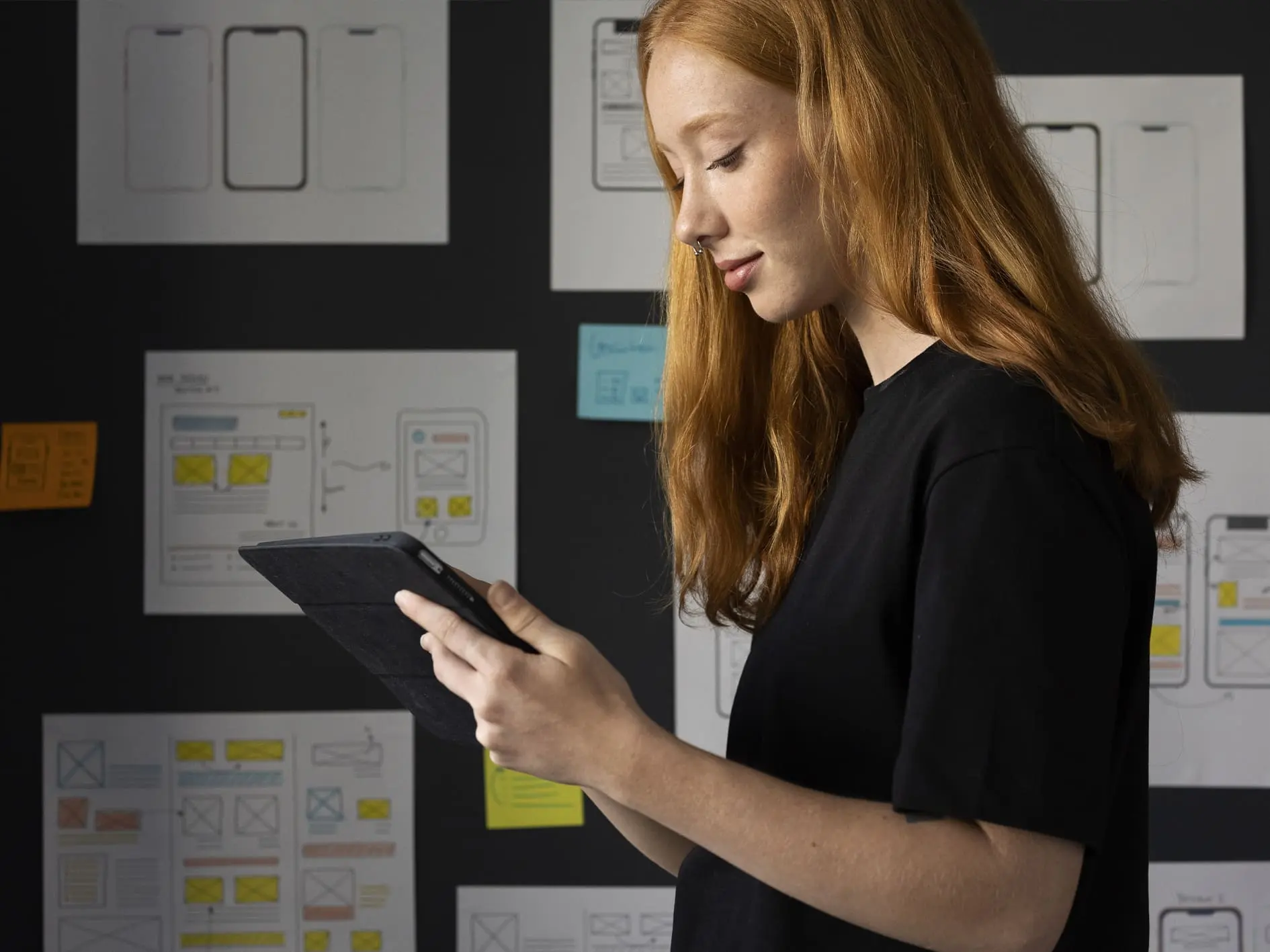 Tablet con desarrollo de software